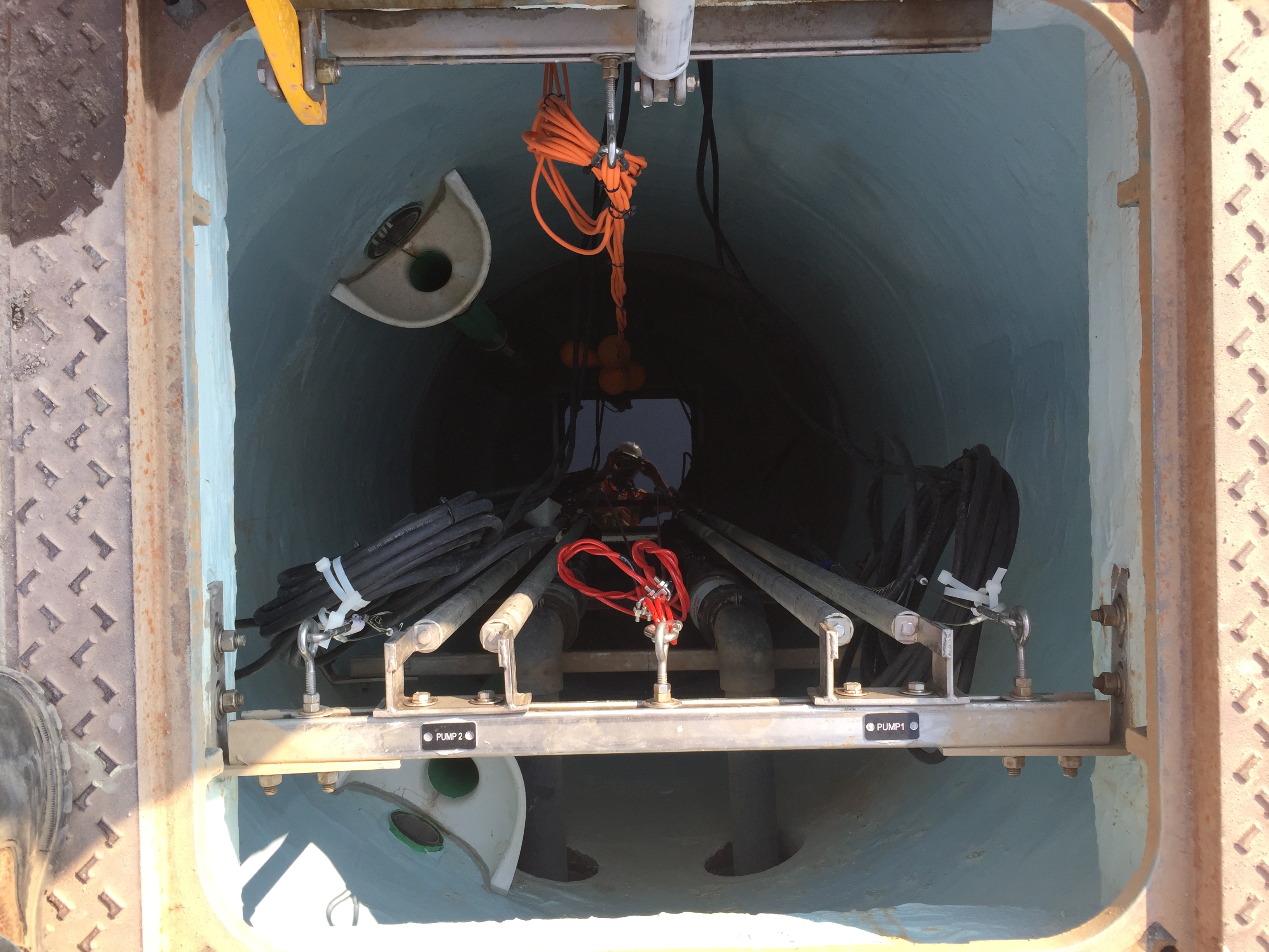 Truckee Meadows Water Authority wastewater lift station with drop bowl assembly in Reno, Nevada